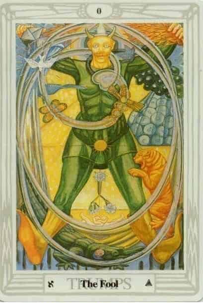 the fool The Fool from the Thoth Tarot Deck